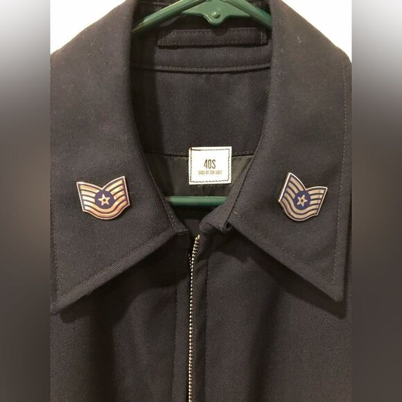 VNT Military Bomber Jacket—Metal Pins and Shoulder straps—Unisex lightweight 🔥 - Picture 3 of 14